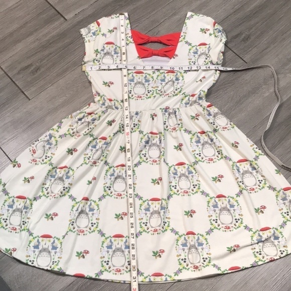 “My Neighbor Totoro” Short Sleeve Print Knit Dress.     size S - Picture 7 of 7